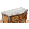 Image 3 : 2 French Marble Top 2-Drawer Commodes