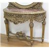 Image 2 : :Heavily Carved Rococo Style Marble Top Console