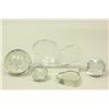Image 1 : :Group of 6 Clear Glass Weights