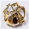 Image 3 : Russian 14K Yellow Gold, Diamond, & Garnet Bug Pin