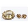 Image 1 : :14K Yellow Gold Pin & Earrings with Citrine