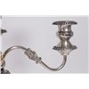 Image 2 : 3 English Silverplate 3-Arm Candelabra