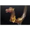 Image 2 : Venetian Gilt Pink & Opaline Glass Cornucopia Vase