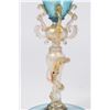 Image 3 : Venetian Gilt Turquoise & Clear Glass Coupe