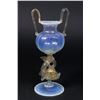 Image 1 : Venetian Gilt Opaline Glass Dolphin Vase