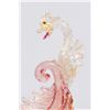 Image 2 : Venetian Gilt Pink & Clear Glass Compote