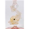 Image 3 : Venetian Gilt Pink & Clear Glass Compote