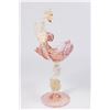 Image 6 : Venetian Gilt Pink & Clear Glass Compote