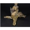 Image 2 : Venetian Gilt Clear Glass Dragon Candlestick
