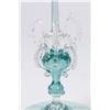 Image 2 : Venetian Turquoise & Clear Glass Bud Vase