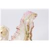 Image 3 : Venetian Gilt Pink & Green Glass Pegasus Compote