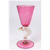 Image 2 : 2 Venetian Gilt Ruby & Clear Glass Dragon Goblets