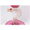 Image 4 : 2 Venetian Gilt Ruby & Clear Glass Dragon Goblets