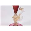 Image 5 : 2 Venetian Gilt Ruby & Clear Glass Dragon Goblets