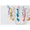 Image 2 : Venetian Multicolored & Clear Glass Goblet