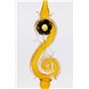 Image 2 : Amber Venetian Glass Candlestick