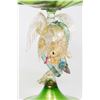 Image 2 : Venetian Gilt Green Glass Dragon Compote