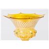 Image 2 : Venetian Gilt Amber & Clear Glass Coupe