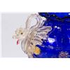 Image 2 : Venetian Gilt Cobalt & Clear Glass Dragon Coupe