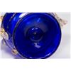 Image 7 : Venetian Gilt Cobalt & Clear Glass Dragon Coupe