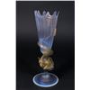 Image 1 : Venetian Gilt Opaline Glass Dolphin Vase