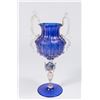 Image 1 : Venetian Gilt Cobalt & Clear Glass Coupe