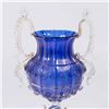 Image 2 : Venetian Gilt Cobalt & Clear Glass Coupe