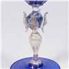 Image 3 : Venetian Gilt Cobalt & Clear Glass Coupe