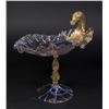 Image 2 : Pair Venetian Gilt Violet Glass Pegasus Compotes