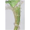 Image 3 : Venetian Gilt Green & Clear Glass Cornucopia Vase