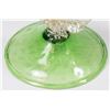 Image 7 : Venetian Gilt Green & Clear Glass Cornucopia Vase