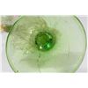 Image 8 : Venetian Gilt Green & Clear Glass Cornucopia Vase