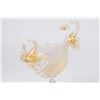 Image 2 : 2 Venetian Gilt Pink & Opaline Glass Card Holders