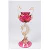 Image 1 : Venetian Gilt Pink & Clear Glass Dragon Vase