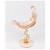Image 1 : Venetian Gilt Amber & Clear Glass Compote