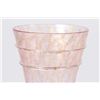 Image 2 : Venetian Gilt Pink & Clear Glass Vase