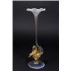 Image 1 : Venetian Gilt Opaline Glass Swan Bud Case