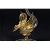 Image 2 : Venetian Gilt Opaline Glass Swan Bud Case