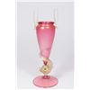 Image 1 : Venetian Gilt Ruby Glass Dolphin Vase