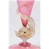 Image 2 : Venetian Gilt Ruby Glass Dolphin Vase