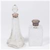 Image 4 : Lot of Cut Crystal & Silver Top Jars & Perfumers