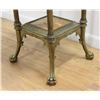 Image 2 : Victorian Ornate Bronze Onyx Top Shelf Pedestal