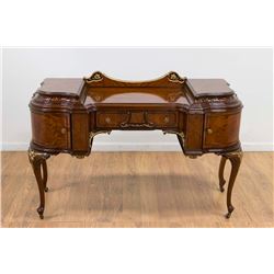 French Style Walnut Veneered Vanity