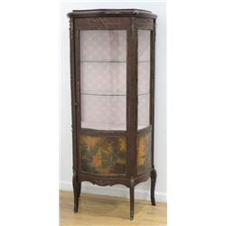 Spanish Bronze Mounted Serpentine Front Curio