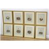 Image 1 : Set 8 Birds Nests Colored Prints