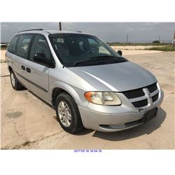 2004 - DODGE GRAND CARAVAN (TEXAS REG ONLY) BONDED TITLE