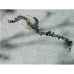 STRING OF ASSORTED POLISHED FREE FORM AMETHYST - APPROX. 60PC ON STRAND - CAN USE DIRECTLY AS A BRAC