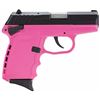 Image 1 : SCCY Industries CPX1CBPK CPX-1 Double 9mm 3.1" 10+1 Pink Polymer Grip/Frame Grip Black Nitride Stain