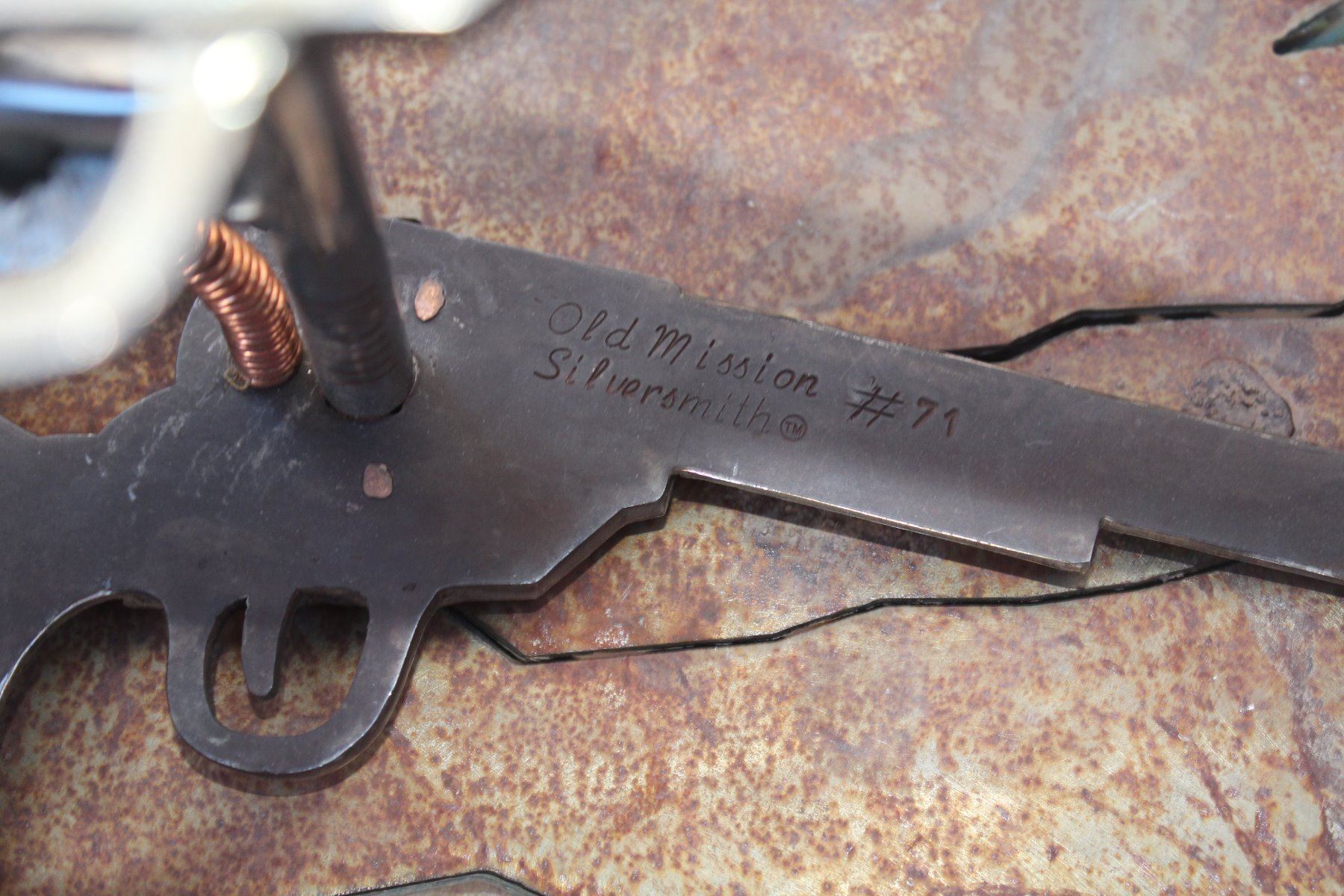 Silver Western Cowboy Gun Horse Bit Collectors