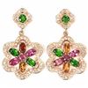 Image 1 : Natural Fancy Tourmaline Earrings